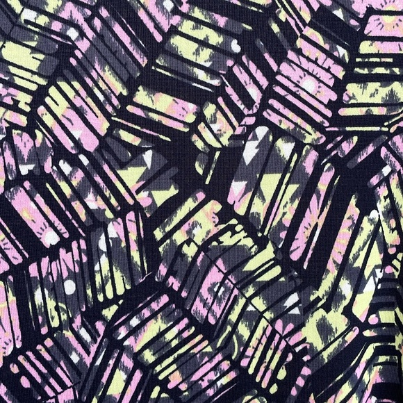 LulaRoe Floral & Geometric Print Perfect T Tunic Top-#10163 - Picture 8 of 11